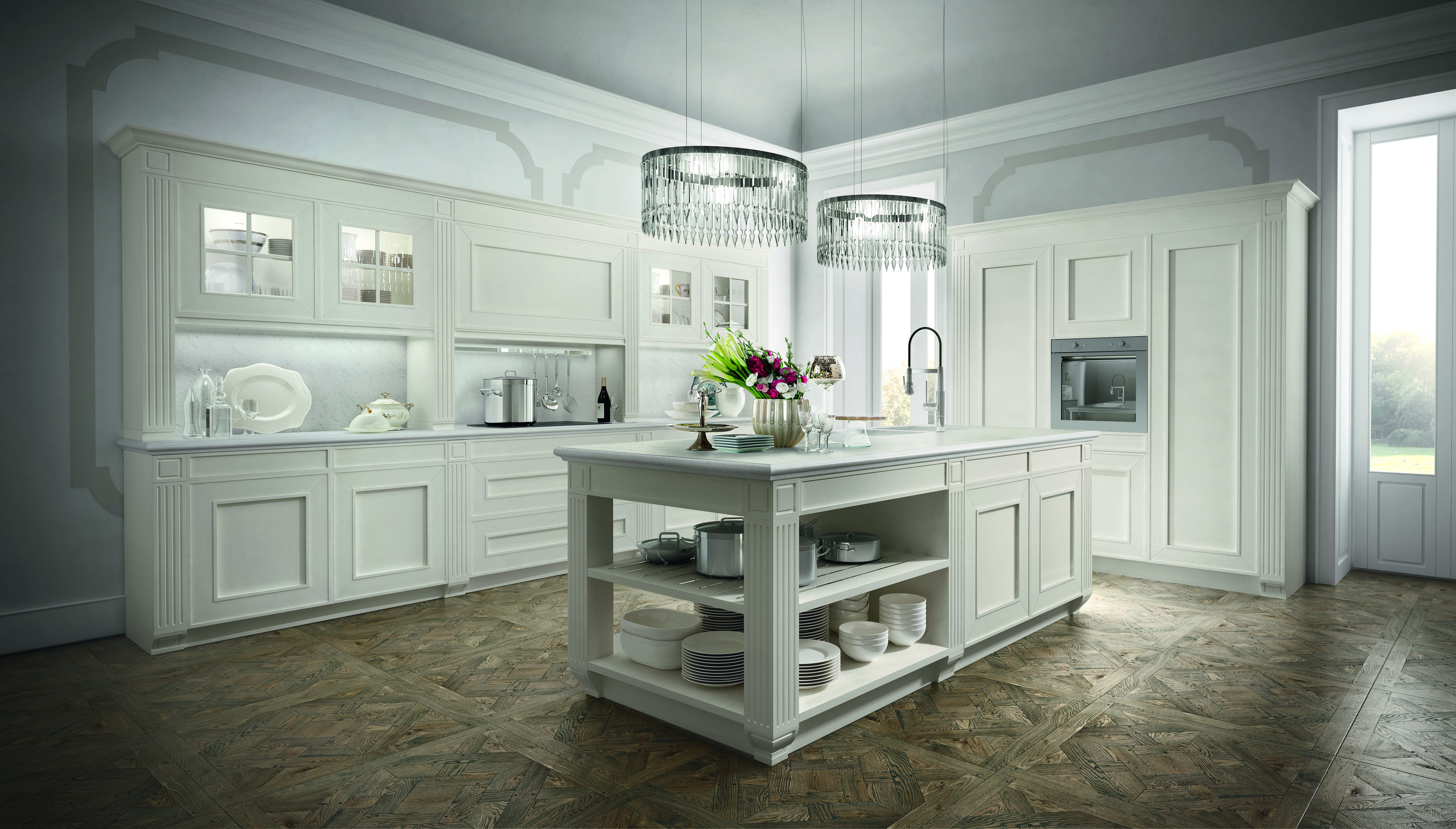 kitchen framed doors